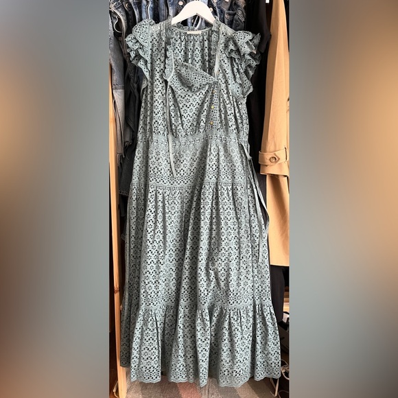 Ulla Johnson Lucille Dress Atlantic Size 8 - Picture 2 of 9